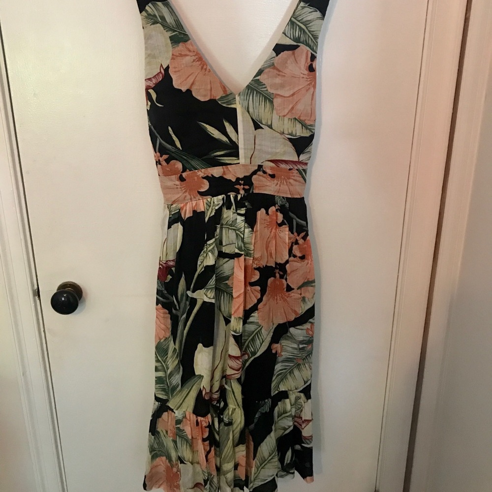 Ann Taylor floral midi dress